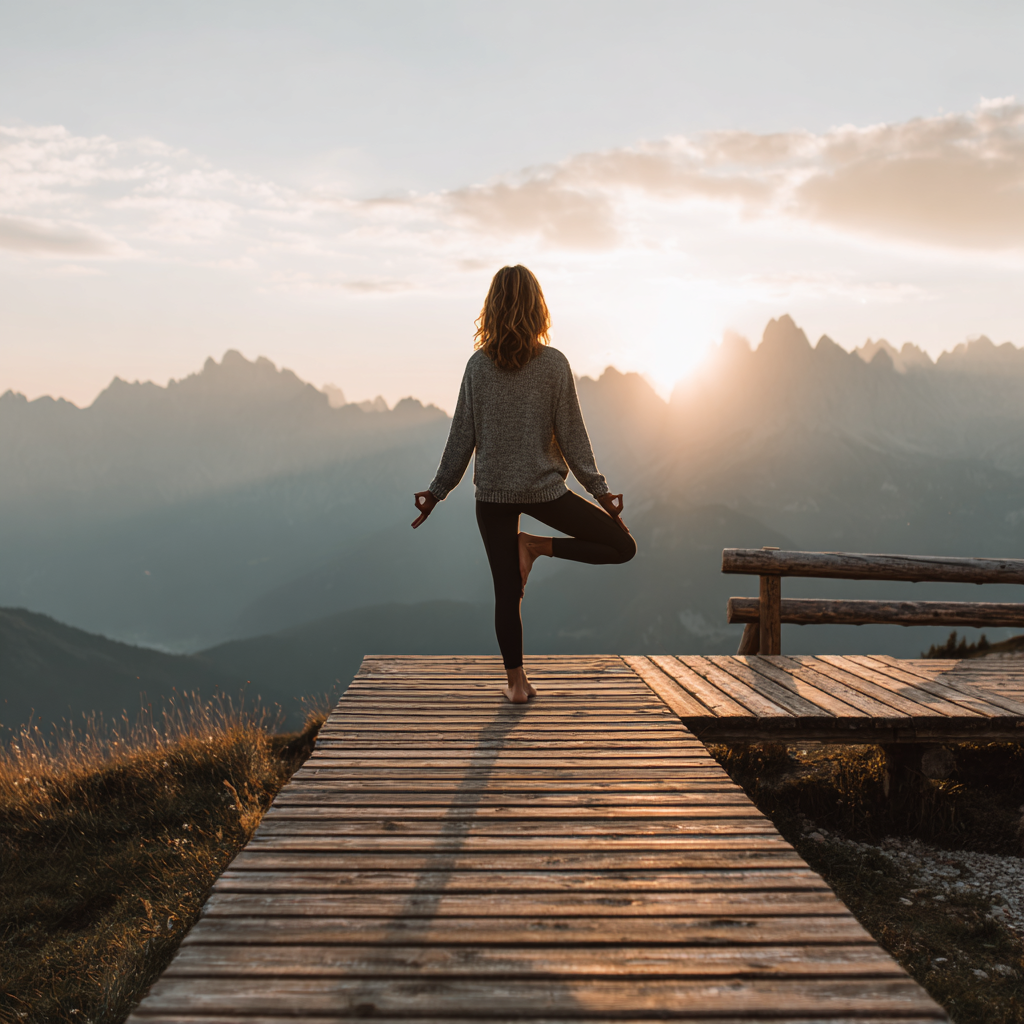 Жінка виконує розтяжку